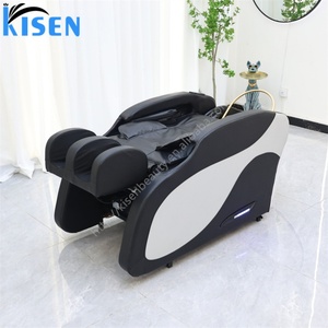 Table de massage électrique Kisen de qualité supérieure pour salon, lit de lavage de cheveux avec fonctions optionnelles, chaise de spa capillaire - Product Image 6