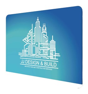 Bannière de fond personnalisée en tissu tendu imprimé par sublimation pour stand de salon professionnel, événement d'entreprise, affichage publicitaire - Product Image 1