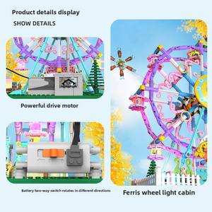 Nuova Ruota Panoramica Happy Ferris Wheel, Blocchi di Costruzione in Plastica ABS di Alta Qualità, Compatibili con <span class=keywords><strong>Lego</strong></span>, Mini Blocchi da Costruzione, Giocattolo per Bambini, Regalo - Product Image 4
