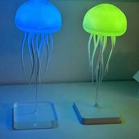 Lampes de table LED rechargeables à piles en forme de méduse, lumière de table pour hôtel, maison, fête, cadeau de mariage, décoration romantique