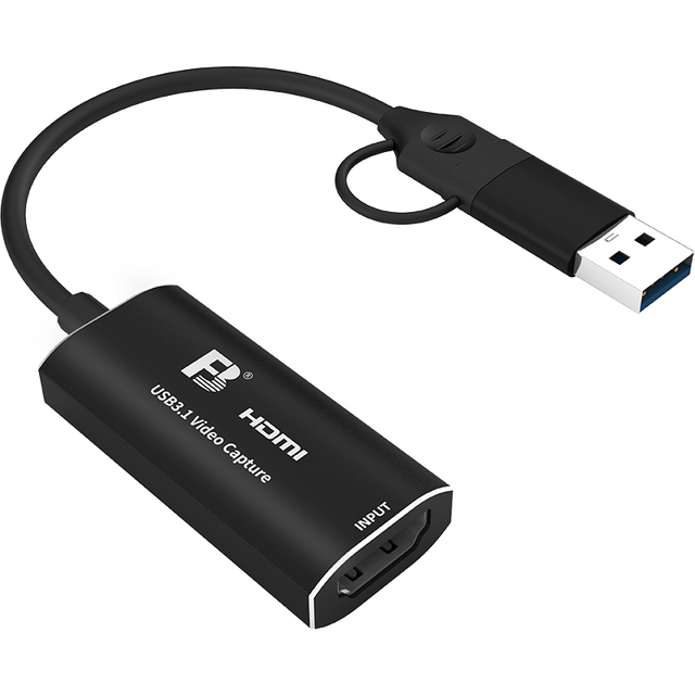 FB VC1S 4K30Hz Video Capture Card 1080p60Hz YUY2 Output Android Support USB/DC Input MP4 Recording Format