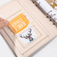 Carnet personnalisé en cuir PU 2026 A5/A6, organiseur à feuilles mobiles, agenda, classeur avec stylo