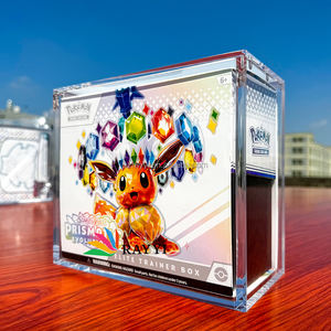 RAY YI Display Acrilico Magnete <span class=keywords><strong>pokemon</strong></span> Boite Acrylique <span class=keywords><strong>Pokemon</strong></span> Prismatic Evolutions Etb Cases Boîte en acrylique avec couvercle coulissant - Product Image 1