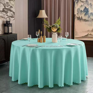 Table d'extérieur en polyester lavable, faite à la main, personnalisée, de haute qualité, écologique et durable pour banquet de mariage, hôtel et restaurant - Product Image 2