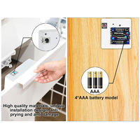 Serrure Intelligente de Sécurité Invisible pour Meuble de Bureau, Armoire, Tiroir, Porte, avec Carte Électronique, Application TTLock et RFID Masqué