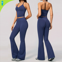 Ensemble de fitness d'été pour femme, haut sans couture à manches courtes et coupe ajustée, short taille haute à séchage rapide et effet push-up pour la course et la gym