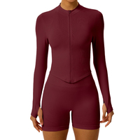 Vêtements de sport sans couture personnalisés Tik Tok pour femmes, leggings de yoga sans couture, ensembles de sport 2/3/4 pièces avec soutien-gorge halter
