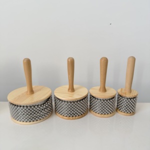 Moderna e Meravigliosa Cabasa in Legno di Betulla, Strumento a Percussione Melodico per Accessori Musicali - Product Image 1
