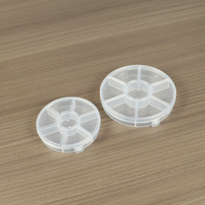 Transparent PP Plastic Round 7 Compartment Pillbox Mini Travel Pill Case For Medicine Storage - Product Image 4