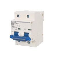 Interruptor de Circuito en Miniatura de Bajo Voltaje JKB1-125A DC, Interruptor de Circuito Electrónico Inteligente Blanco