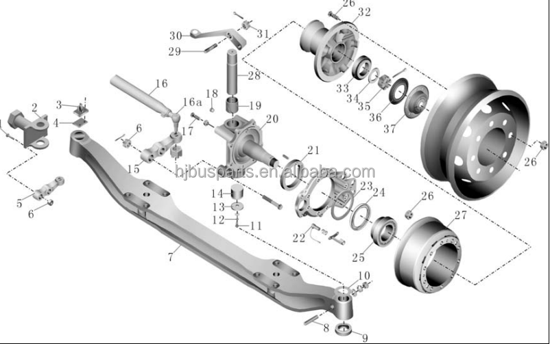 Semi Truck Accessories OEM: 40025-Z5028 King Pin Kit