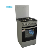 Cuisinière à gaz combinée Xunda, machine de cuisine tout-en-un, four indépendant multifonctionnel, cuisinière à gaz 4 brûleurs avec four et grill