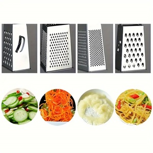 Mini Multi-Function Stainless Steel Four-Sided Grater Smart <b>Kitchen</b> Tool for Vegetable Potato Cheese Grating Daily Utensils - Product Image 4