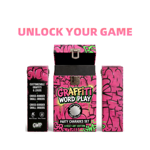 Caja Plegable con Diseño de Graffiti, Estilo Arte Callejero, para Juegos de <span class=keywords><strong>Cartas</strong></span>, Fiestas y Skateboarding - Product Image 2