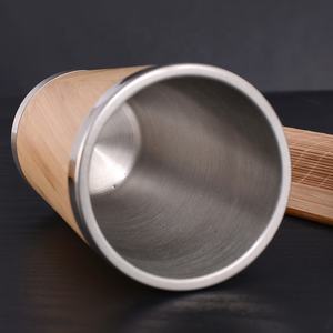 Tazze per bicchieri da <span class=keywords><strong>caffè</strong></span> in bambù con LOGO personalizzato a bocca larga Eco friendly - Product Image 3