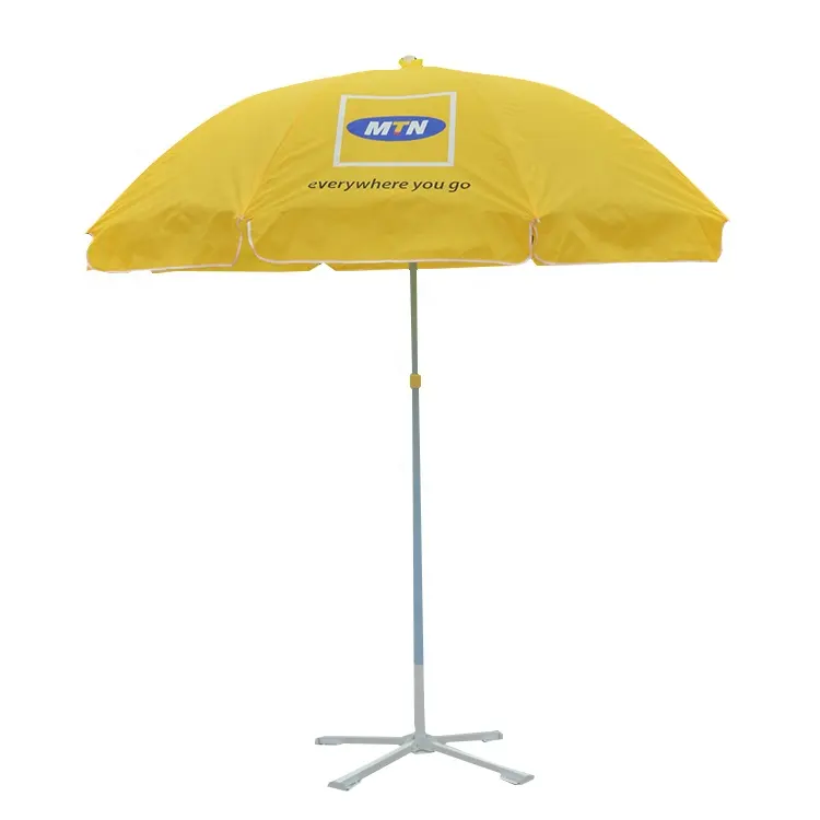 Hot Selling Aangepaste Kleur Logo Grote Parasol Outdoor Tuin Parasols 48 Inch Reclame Strand Paraplu