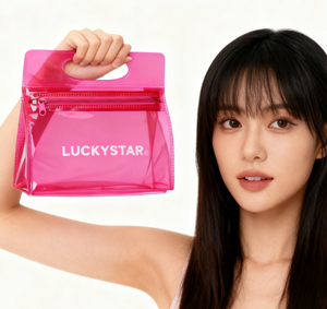 Bolsas de embalaje de viaje de moda personalizada impermeable transparente PVC Jelly Neon Hot Pink Purple Mint Shopping bolsa de plástico para regalo de niñas - Product Image 4