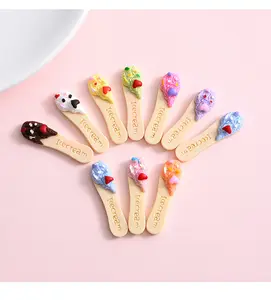 Mini Ice Cream Bars Flatback Resin Charms Mini Ice Cream Bar For Slime Mobile Case Keychain DIY Craft Decoration Flat Back Resin