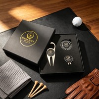 Outil de réparation de divots en plastique en gros, de haute qualité, personnalisé en métal, couteau papillon de golf portable, ensemble d'outils de réparation de divots personnalisés