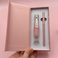 Kit de Maquillage Marque Privée : Rouge à Lèvres Liquide et Crayon à Lèvres 2-en-1, Imperméable et Longue Tenue