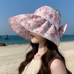 Sombrero de Sol de Verano para Mujer, Ala Ancha, Estampado Colorido, Ligero, Transpirable y Plegable - Product Image 1