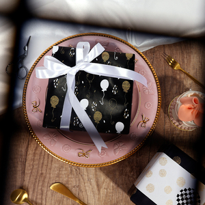 Custom 80g Luxury Wedding Birthday <b>Christmas</b> Gift Packaging Paper 43*300 cm Classic Balloon Dot Wrapping Paper - Product Image 6