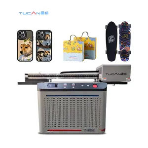 Tucan high precision 9060 large format uv printer PVC Card Bottle Led UV Flatbed Printer For sale