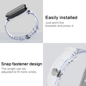 Correa de silicona para reloj Xiaomi <span class=keywords><strong>Mi</strong></span> <span class=keywords><strong>Band</strong></span> 5, repuesto transparente con cambio de Color, para <span class=keywords><strong>Mi</strong></span> <span class=keywords><strong>Band</strong></span> <span class=keywords><strong>6</strong></span> - Product Image 6