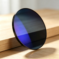 Lentilles optiques photochromiques anti-lumière bleue en deux parties, protection UV420, Cr39 HMC, couleur gris Pioneer, vente en gros pour lunettes