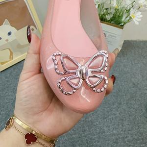 <span class=keywords><strong>รองเท้า</strong></span>ผู้หญิงทรงกลมคุณภาพสูง ประดับโบว์โลหะ <span class=keywords><strong>รองเท้า</strong></span>แบบสวม - Product Image 6