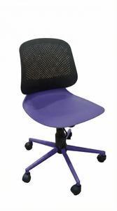 Chaise de bureau moderne en cuir PU, base en acier, roulettes pivotantes, assise ergonomique, accoudoirs réglables en hauteur pour étudiants, personnel et usage de bureau - Product Image 2