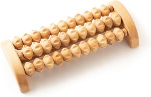 Masseur de pieds en bois avec fonction musicale, rouleau à picots pour soulager les tensions musculaires et améliorer la circulation sanguine - Product Image 2
