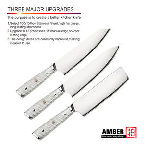 2021 شعبية 8 بوصة 10Cr15MoV 7 طبقة الصلب دمشق الصلب المطبخ طقم السكاكين Kiritsuke سكين - Product Image 5