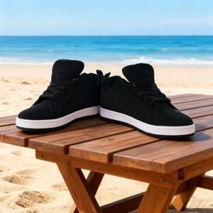 Zapatillas Casuales con Cordones para Hombre y Mujer, Blancas, con Punta de PVC, Estilo Urbano, Bajas, Transpirables, para Primavera/Invierno - Product Image 4