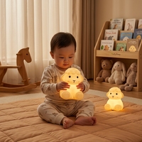 Nouvelle lampe de chevet pour chambre de bébé, petite lampe de table en silicone, veilleuse à capteur tactile, rechargeable par USB, changeant de couleur, lampe d'ambiance pour chevet