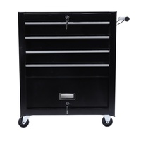 Chariot d'atelier mobile multi-niveaux pour outils de réparation automobile robuste transfrontalier avec tiroirs pour pièces et outils GC-014