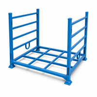 Étagère de stockage de pneus en acier laminé à froid robuste, anti-rouille, à poteaux ronds, empilable et démontable pour entrepôt et atelier