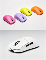 Souris sans fil VXE Dragonfly R1 E-sports, capteur PAW3395, souris de jeu ergonomique légère et creuse avec une longue autonomie de la batterie