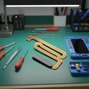 Câble flexible noir pour Samsung Galaxy A12, lecteur d'empreintes digitales, pièce de rechange SM-A125 - Product Image 3