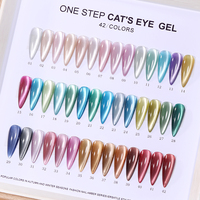 Collection professionnelle de vernis à ongles certifiée CPSR, 42 couleurs, effet œil de chat, vernis semi-permanent, OEM ODM, logo personnalisé, gel polish