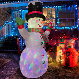 Monstruo <span class=keywords><strong>de</strong></span> nieve LED colorido <span class=keywords><strong>de</strong></span> 6 pies inflable con luces brillantes que explotan la decoración <span class=keywords><strong>de</strong></span> Navidad al aire libre - Product Image 3