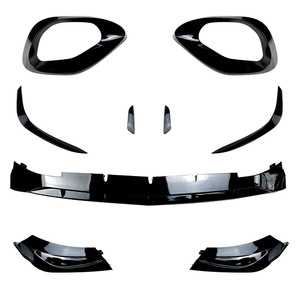 Amp-Z Mercedes-Benz C-Class W206 Front Lip Splitter Air Intake Body Kit Piano Black 2022+ AMG - Product Image 5