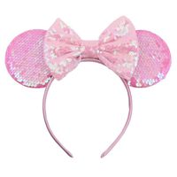 Coloré mignon filles enfants enfants mariée bachelorette partie Minnie Arc-En-Étincelle Sequin Souris Oreilles Bandeau