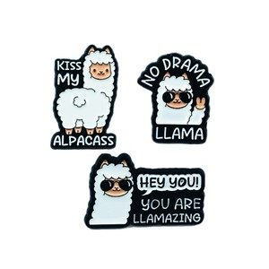 Broche versátil de <span class=keywords><strong>alpaca</strong></span> europea y americana con letra inglesa, accesorio de nicho, medalla para decoración de ropa y mochilas - Product Image 5