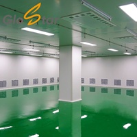 Panneau mural et de plafond modulaire en laine de roche d'aluminium pour salles blanches, idéal pour les projets de construction