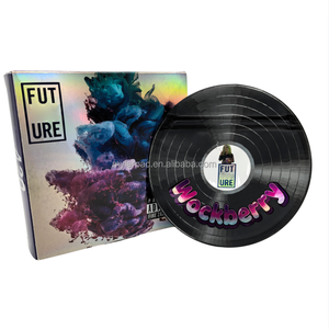 Wholesale Price New Design <strong>Snacks</strong> Food Packaging 3.5g 7g 14g Holographic Spot UV Finish 8th Vinyl Record Mylar <strong>Bags</strong> with Boxes - Product Image 3