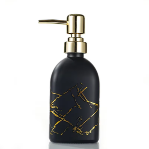 Lot de distributeurs de <span class=keywords><strong>savon</strong></span> en verre vides <span class=keywords><strong>avec</strong></span> couvercle à pompe pour <span class=keywords><strong>savon</strong></span> liquide, capacité 400 ml - Product Image 6