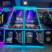 Machine de basket-ball pliable en gros, machine de tir au basket-ball commerciale, machine d'arcade de basket-ball pour centre de jeux