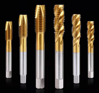 DIN352 DIN371 D373 tanduk ulir ulir HSS Tungsten karbida Spiral bergalur Tangan & keran mesin 2 buah/Set 3 buah/set