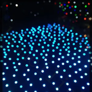 חתונה שלב מהבהב LED כוכבים וילון DJ RGB 3in1 LED מוארים מכוכבים וילון רקע לבמה